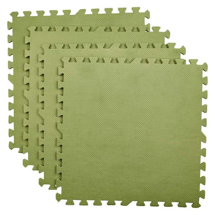 EVA Foam Tile 4 Pack Olive Green 1200 x 1200 mm