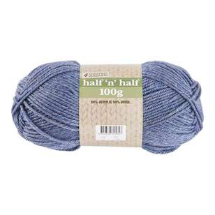 4 Seasons Half N Half 100g Yarn Blue Melange