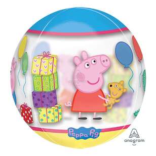 Peppa Pig Clear Orbz Balloon Multicoloured