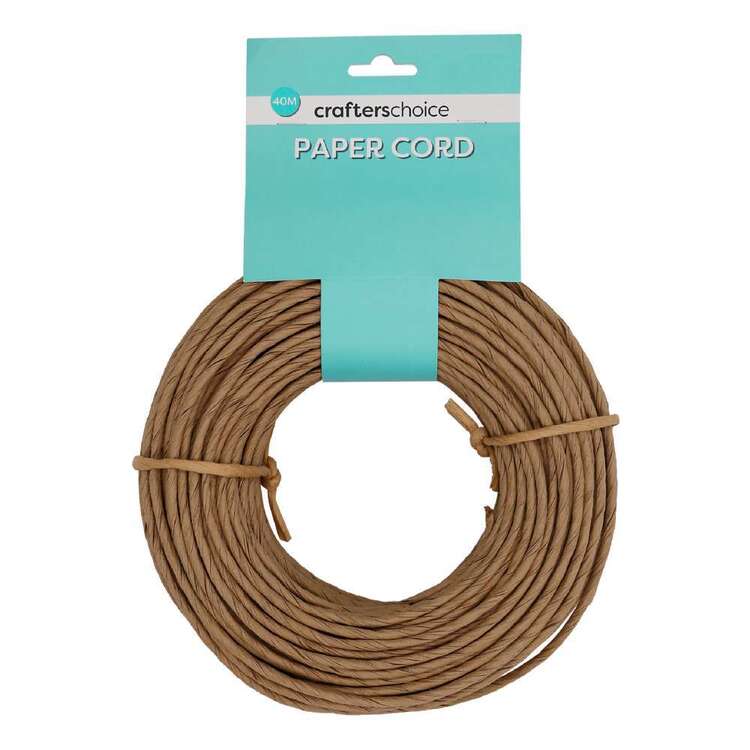 Crafters Choice Twisted Paper Cord Natural 40 m