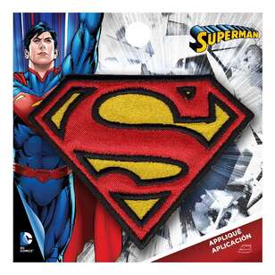 DC Comics Applique Mini Superman Logo Motif Multicoloured