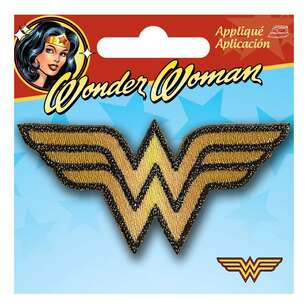 DC Comics Applique Mini Wonder Woman Logo Motif Multicoloured