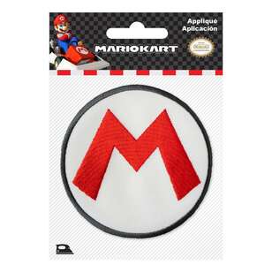 Nintendo Applique Mario Kart Logo Motif Multicoloured