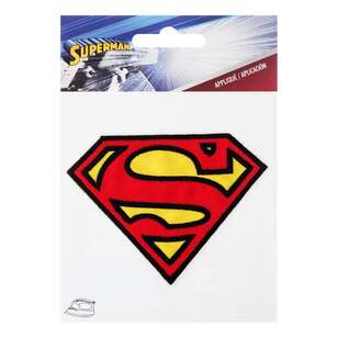 DC Comics Applique Small Superman Logo Motif Multicoloured