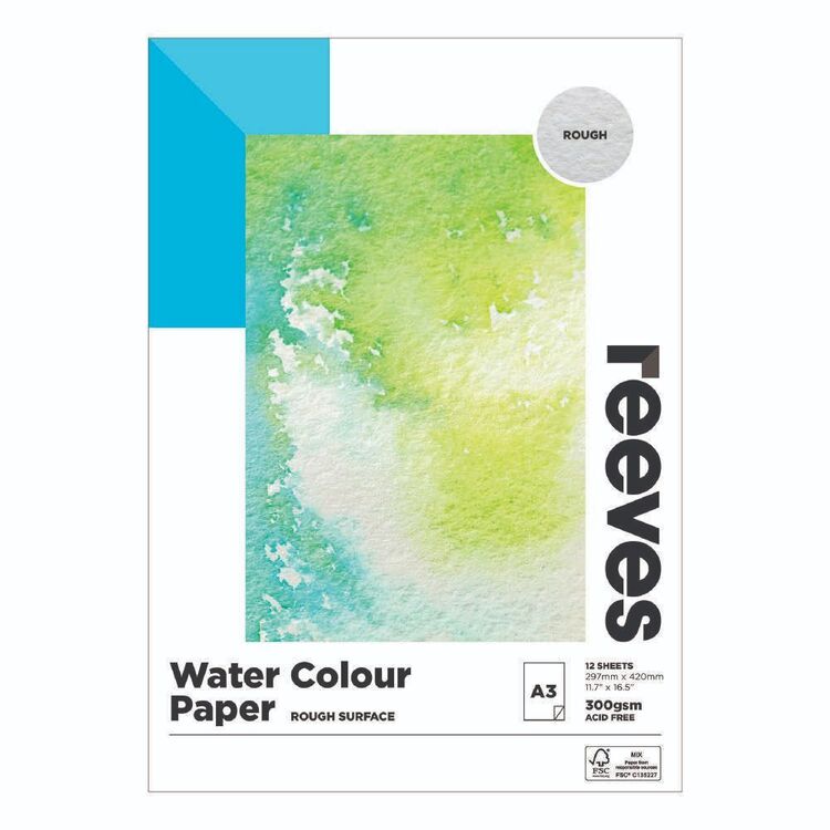Paper Rough Pads Reeves 300 gsm Rough Paper Pad White A4 | Spotlight Australia