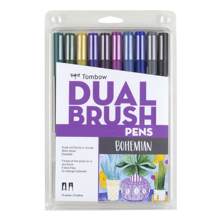 Tombow Dual Brush Pen Set 10-Pack - Bohemian