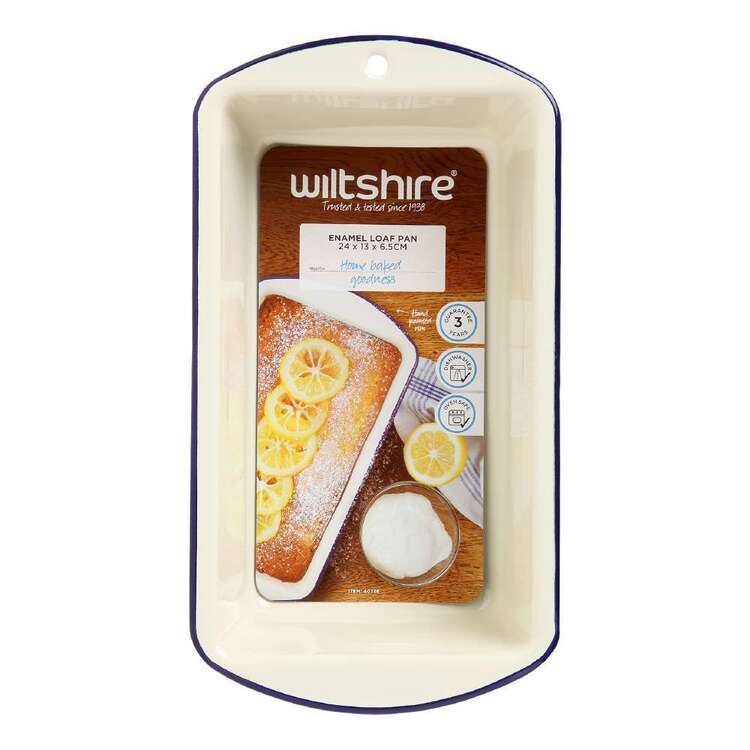 Wiltshire Enamel Loaf Pan White 23 cm