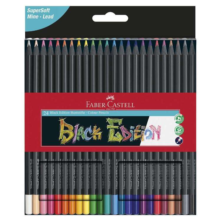 Faber Castell 24 Black Edition Pencils