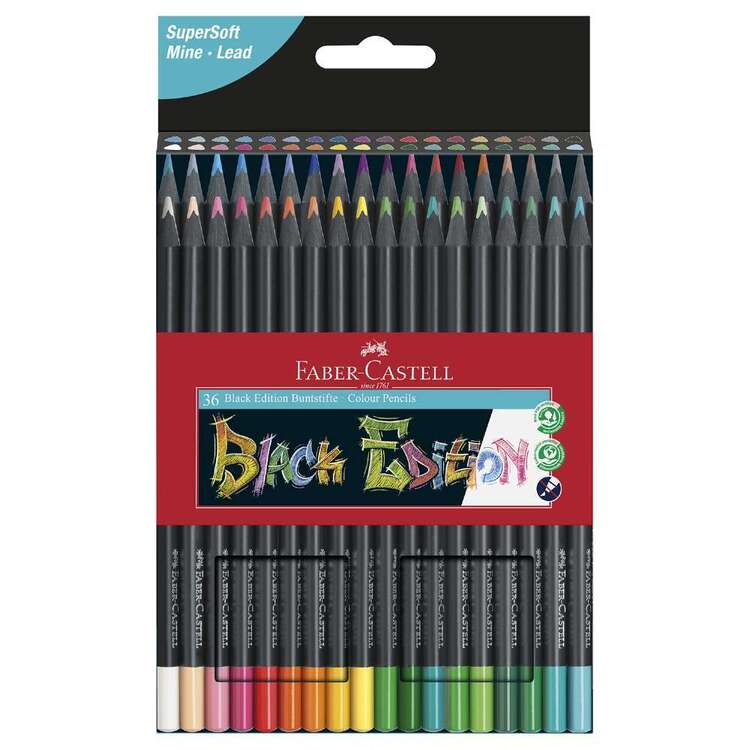 Faber Castell 36 Black Edition Pencils