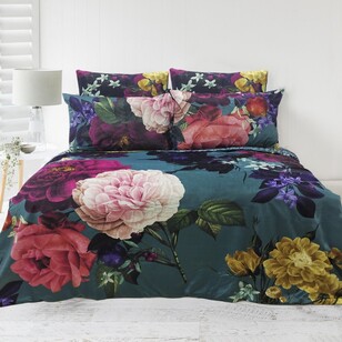 KOO Rose Velvet Quilt Cover Set Multicoloured