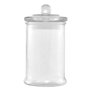 Agee Medium Jar With Lid Clear 15 x 8 cm
