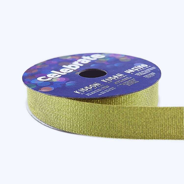 Celebrate Metallic New Gold Woven Ribbon Metallic New Gold