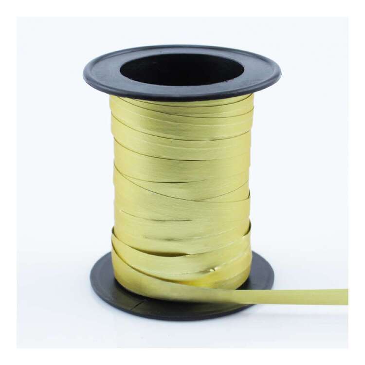 Celebrate Matte Metallic Curling Ribbon Gold | Spotlight Australia
