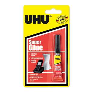 UHU 3g Super Glue Liquid Clear 3 g