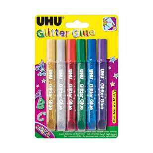 UHU 6 Pack Original Glitter Glue Set Original 20K
