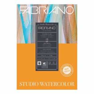 Fabriano Studio Watercolour 12 Pages 200 gsm Smooth Pad White