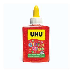 UHU Glitter Glue Bottle Red 90 g