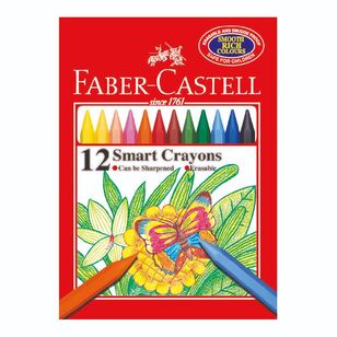 Faber-Castell Smart Crayons 12 Pack Multicoloured