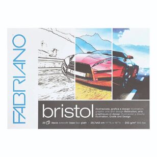 Fabriano Bristol 250 gsm Paper Pad White
