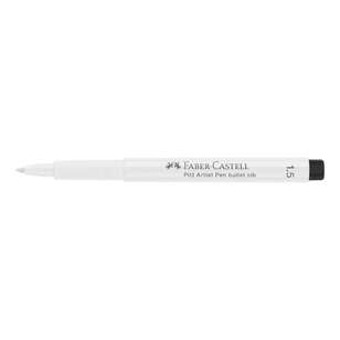 Faber Castell White 1.5 mm Pitt Artist Pen Brush 101 White 1.5 mm