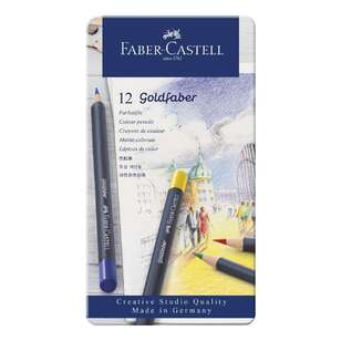 Faber Castell Goldfaber 12 Pack Colour Pencils Multicoloured