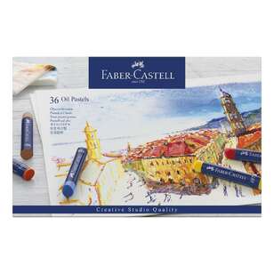Faber Castell Creative Studio 36 Pack Oil Pastels Multicoloured