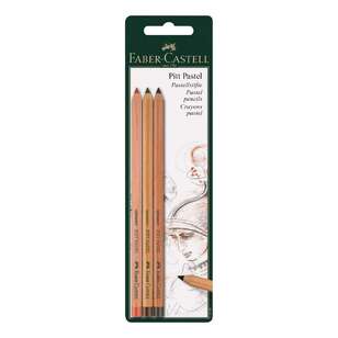 Faber Castell Pitt Pastel Sanguine 3 Pack Pencils Multicoloured