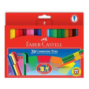 Faber Castell Connector Pens 20 Pack Multicoloured