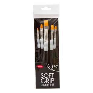 Jasart Soft Grip Brush Flat Set Multicoloured
