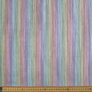 Vertical Pleated Metallic Rainbow Dance Knit Fabric Multicoloured 145 cm