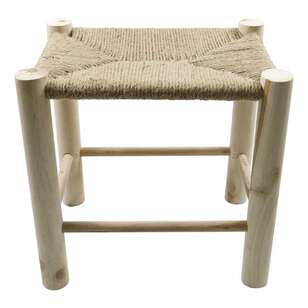 Ombre Home Nature's Nirvana Stool With String Seat Natural 30 x 40 cm