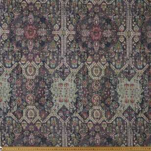 Persian Look 140 cm Tapestry Fabric Navy 140 cm
