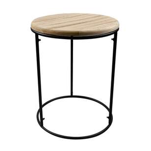 Ombre Home Country Living Table Natural & Black 40 x 50 cm