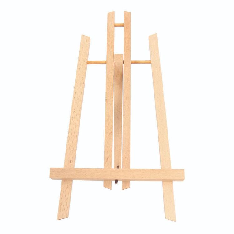 Home Artist Set; Wooden Table Easel (50cm) and Acrylic Paint and