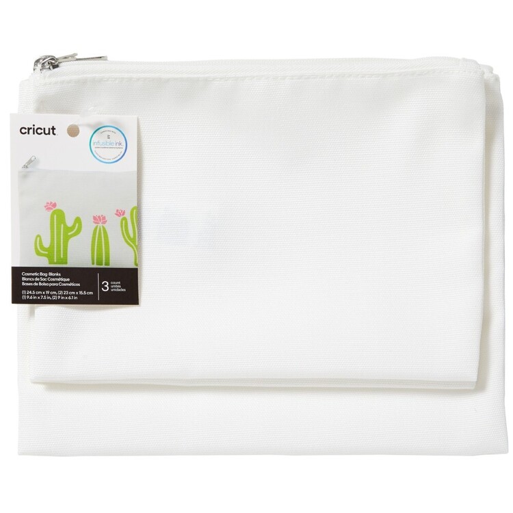 Cricut 3 Pack Infusible Ink Blank Cosmetic Bags