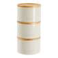 Culinary Co Tea Time Stacking Canisters 3 Piece Cream