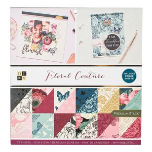 Die Cuts With A View Floral Couture Paper Pad Multicoloured 30.5 x 30.5 cm