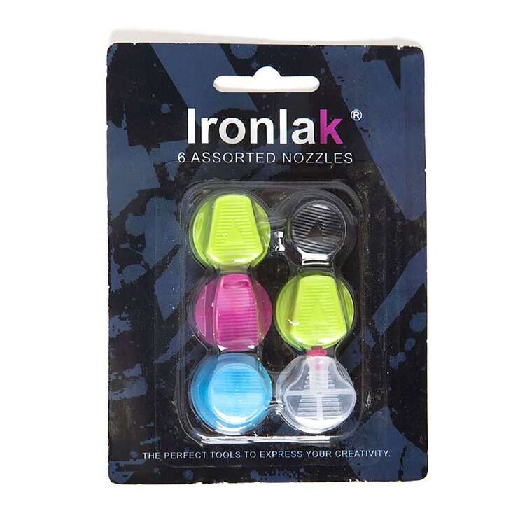 Ironlak 6 Pack Nozzles Multicoloured