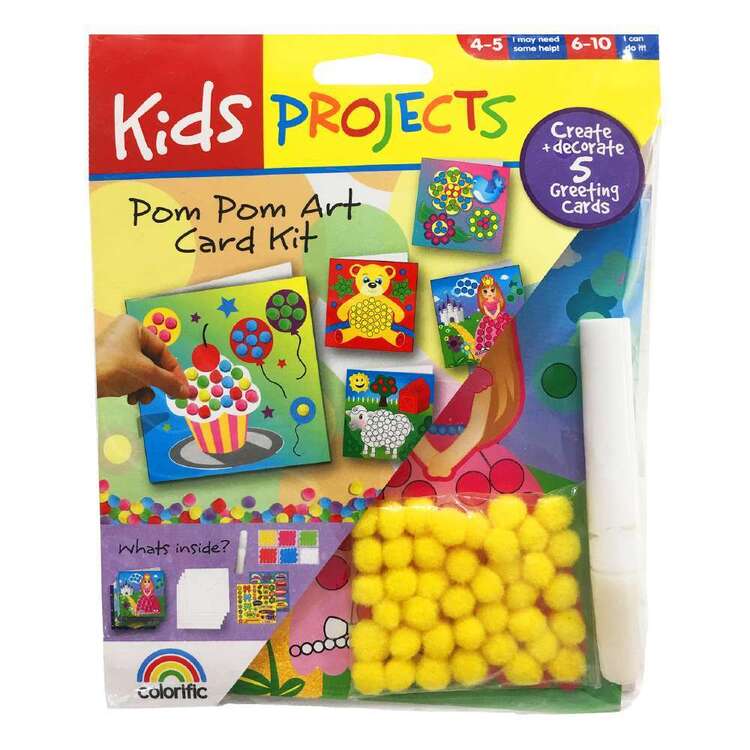 Kids Projects Pom Pom Card Making Kit