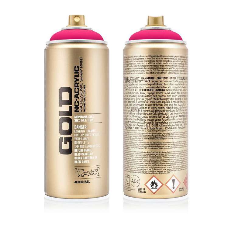 Montana Gold NC-Acrvlic Professional Spray paint Gleaming Pink 400 mL
