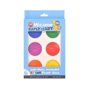 Micador Early stART Washable Paint Discs Multicoloured