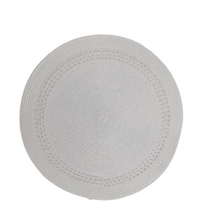 Mode Home Tyne 6 Pack Round Placemats White 38 cm