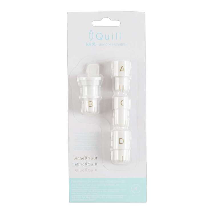We R Memory Keepers 4 Set Transfer Quill Pen Adaptor White