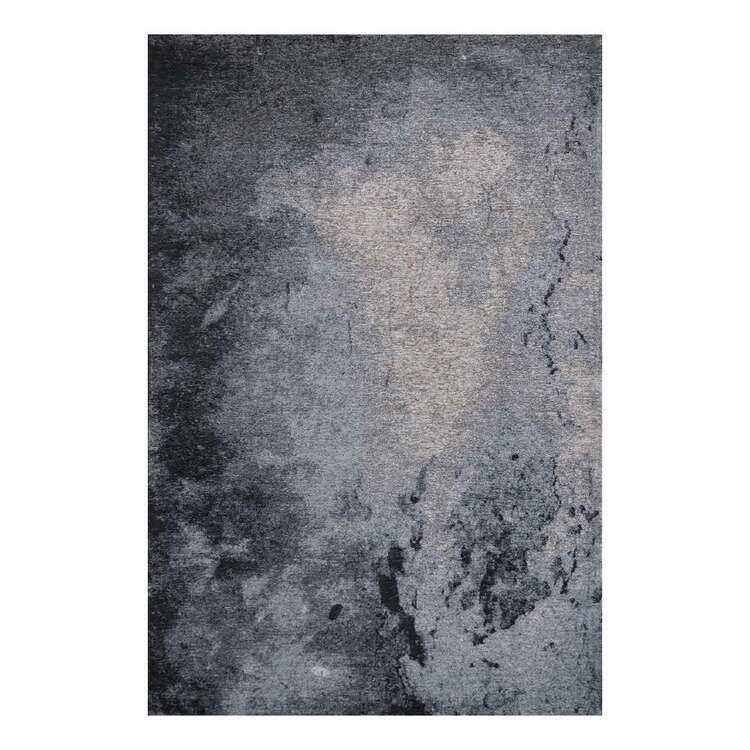 Limon Grayson Polyester Floor Rug Smoke 160 x 230 cm