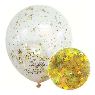 Glitter Confetti Balloon Gold 30 cm