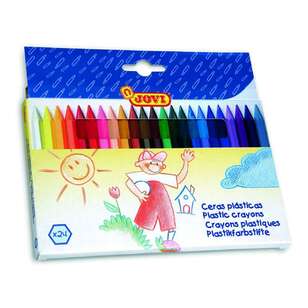 Jovi 24 Pack Plastic Crayon Set Multicoloured