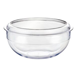Palm Salad Bowl With Lid Clear 25 cm