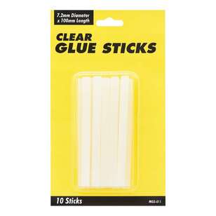 UHU 10 Pack 10 W Low Temperature Glue Sticks Clear