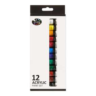 Art Saver 12 Piece Acrylic Paint Artist Set Multicoloured