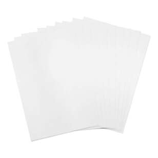 Sizzix Surfacez White Shrink Plastic 10 Pack Clear